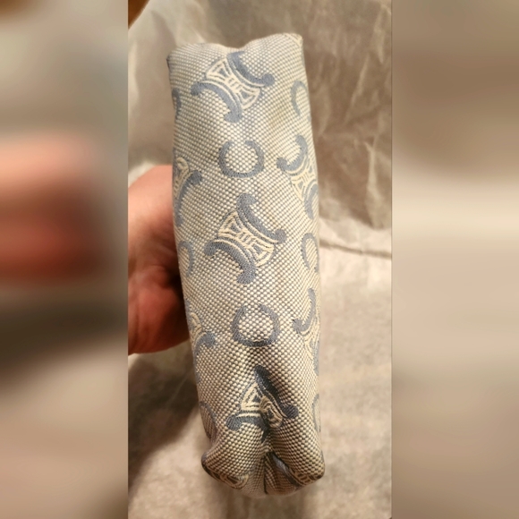 VINTAGE Celine Light Denim Pouch 7.5" X 4. 25" - Picture 8 of 12